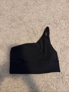 One-Shoulder Black Women's bra